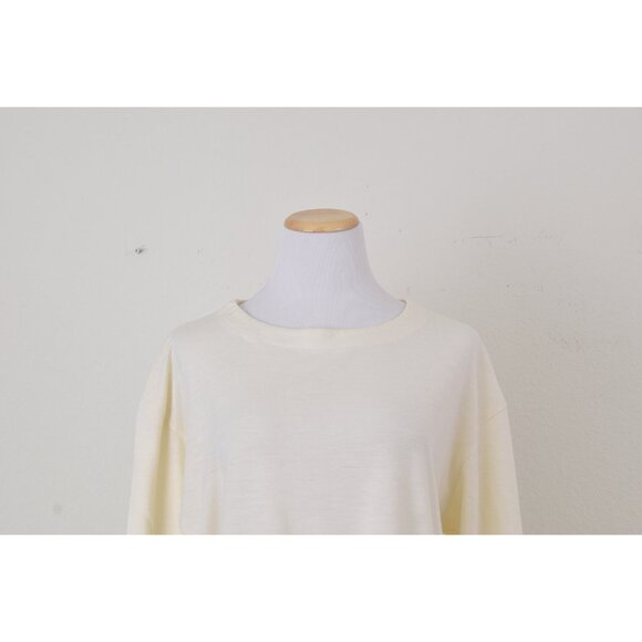 Vintage 80s Beige Long‎ Sleeves tee shirt size M - Picture 10 of 10